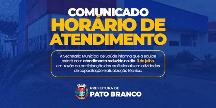Saúde comunica atendimento diferenciado na sexta-feira (3)