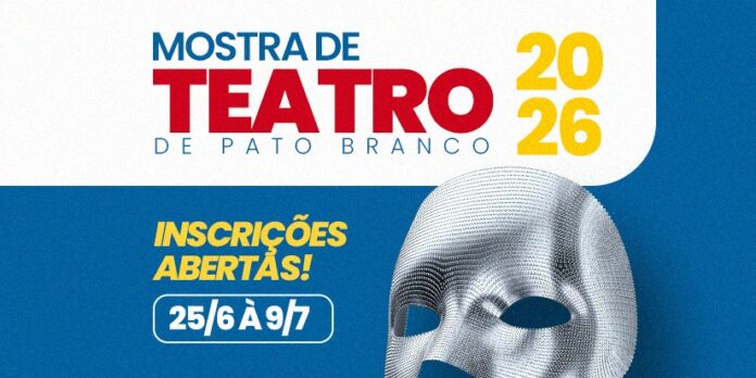 Departamento de Cultura abre inscrições para participação na Mostra de Teatro