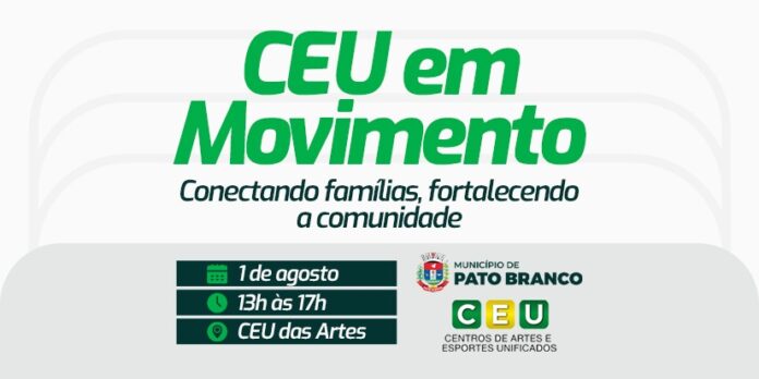 CEU em Movimento reúne famílias no sábado com saúde, cultura e lazer