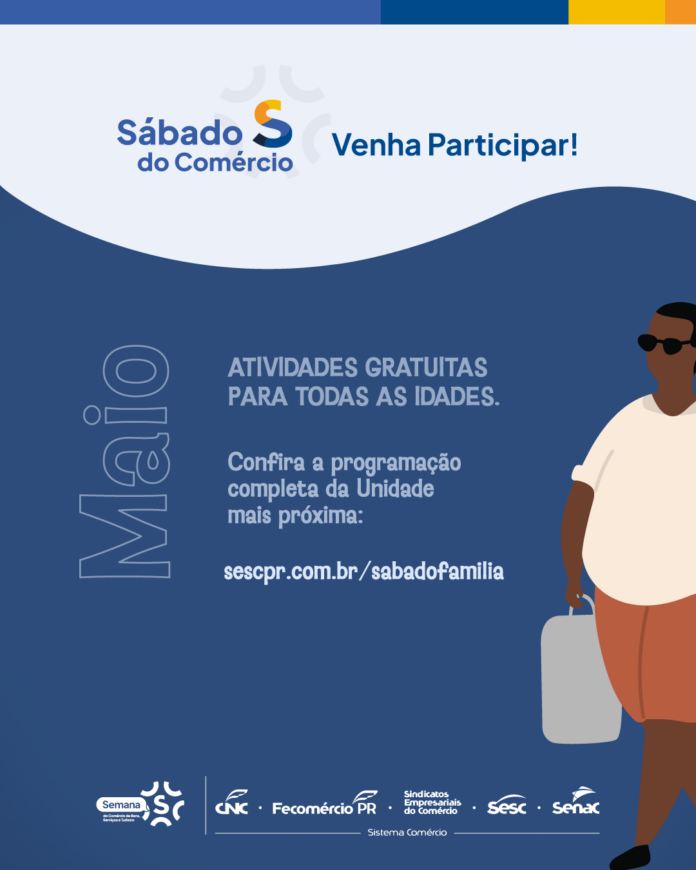 Sábado S do Comércio leva programação gratuita para a população em Cascavel - Sesc Paraná