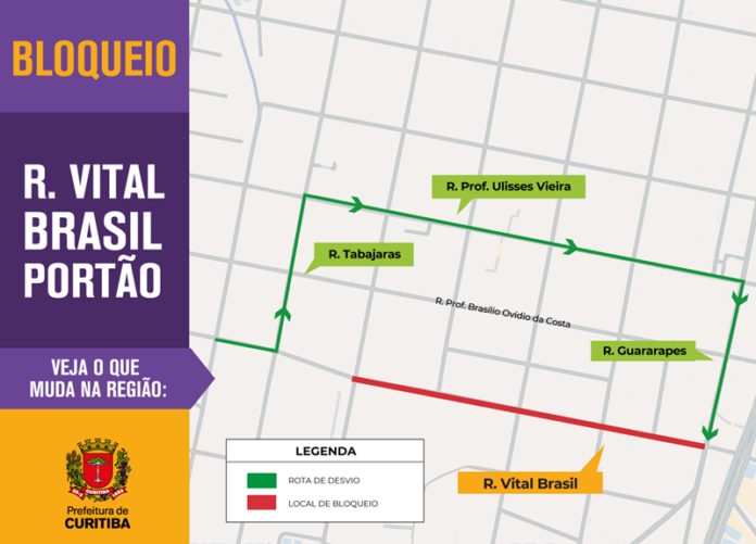 Rua Vital Brasil fecha por 60 dias para drenagem a partir de quinta