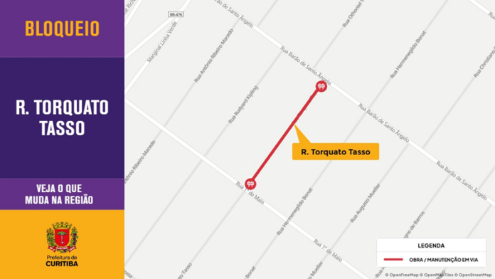 Rua Torquato Tasso fecha por 90 dias para drenagem e pavimentação no Xaxim
