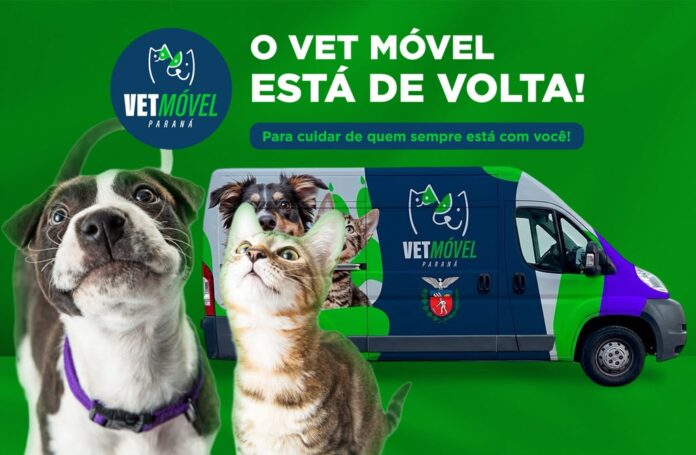 Vet-Móvel Paraná abre 900 vagas para vacinar cães e gatos em Colombo