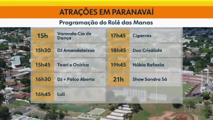 Sandra Sá encerra Rolê das Manas com show gratuito em Paranavaí