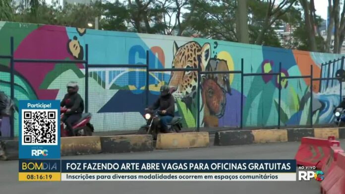 Foz do Iguaçu abre inscrições para oficinas de arte gratuitas