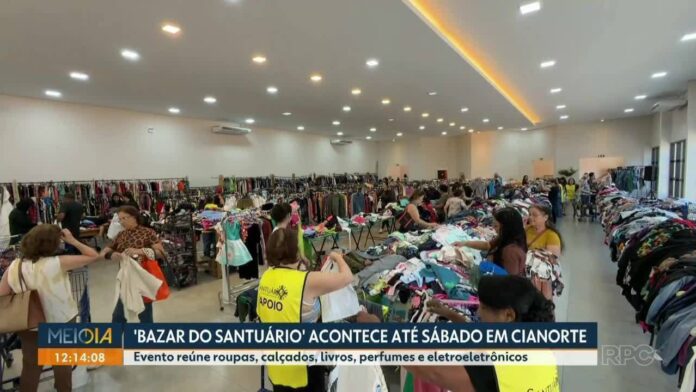 Bazar do Santuário funciona até sábado em Cianorte