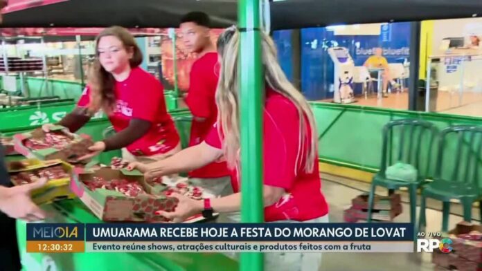 Festa do Morango de Lovat reúne produtores e atrações em Umuarama