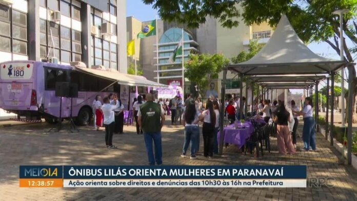 Ônibus Lilás chega a Paranavaí com campanha contra violência às mulheres
