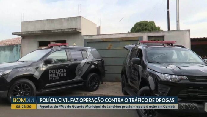 Polícia Civil faz operação contra tráfico de drogas em Cambé