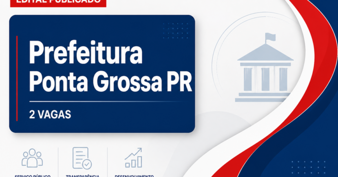 Prefeitura de Ponta Grossa abre 2 vagas para professor com salário de até R$ 5,9 mil