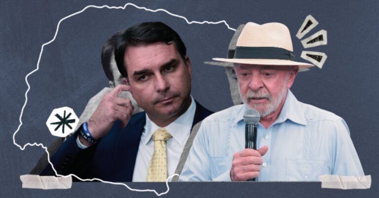 Pesquisa mostra Flávio Bolsonaro 13 pontos à frente de Lula no Paraná