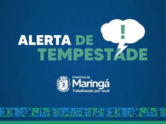 Defesa Civil alerta para tempestades nesta quinta em Maringá
