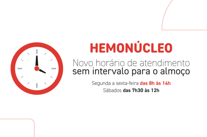 Hemonúcleo de Foz do Iguaçu muda horário a partir de quarta