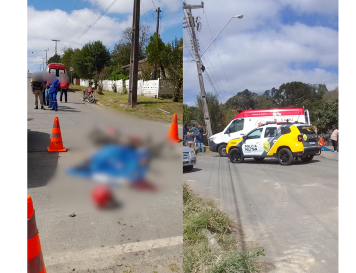 Motociclista morre em colisão frontal com caminhão em Gonçalves Júnior