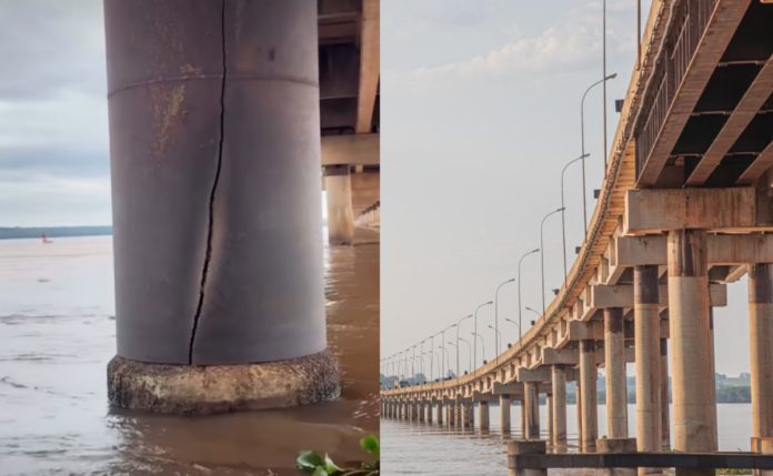 Rachadura na Ponte Ayrton Senna assusta, mas concessionária garante segurança