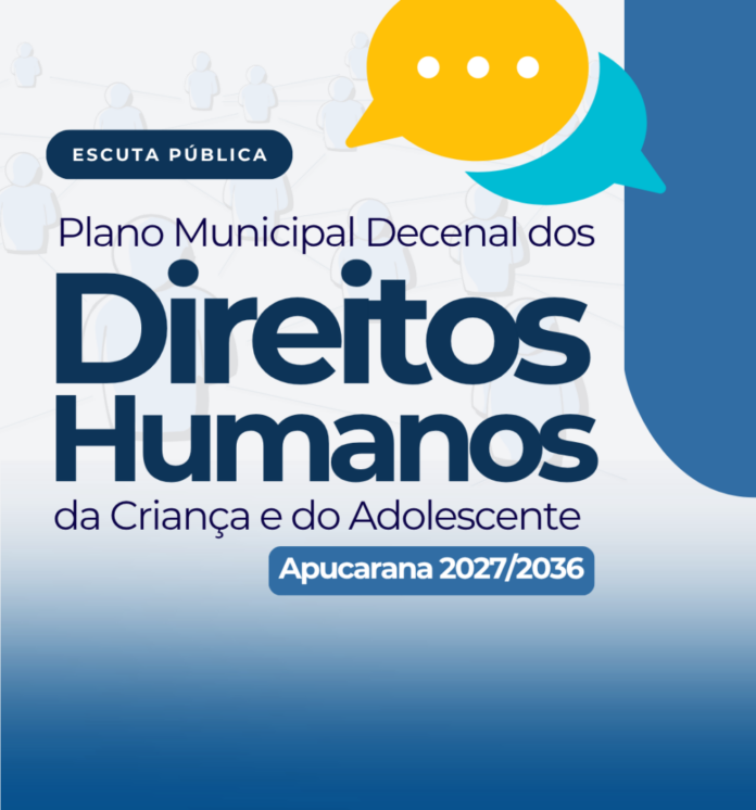 Prefeitura abre participação para plano de proteção à criança até 2036
