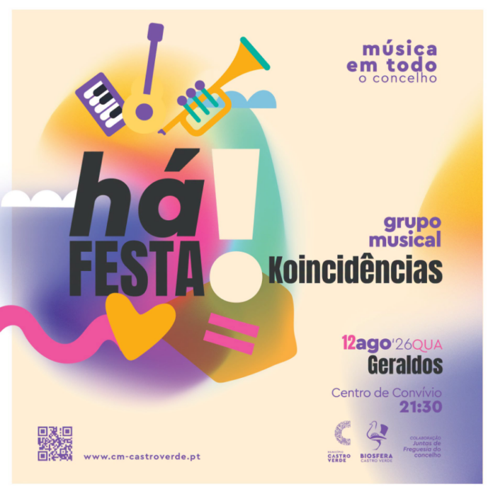 Festa com música nos Geraldos nesta quarta em Castro