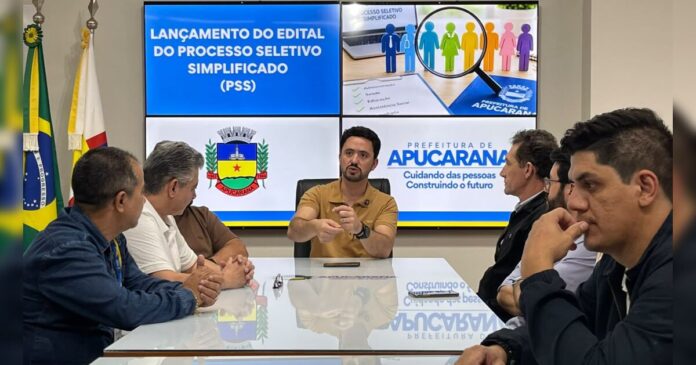 Prefeitura de Apucarana abre 48 vagas em processo seletivo simplificado