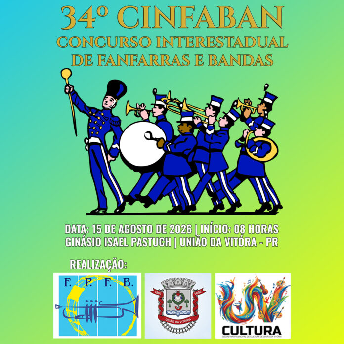 30 bandas de 4 estados chegam a União da Vitória para maior concurso musical do Sul