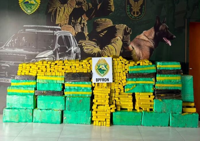 BPFron apreende 832 quilos de maconha em Umuarama