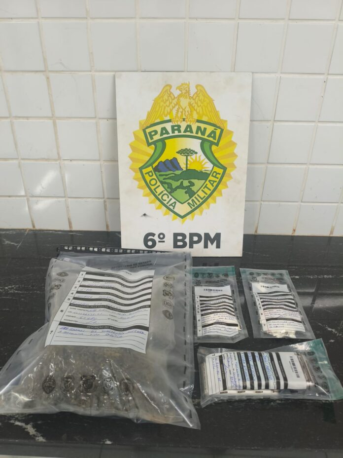 PM prende ex em denúncia de violência doméstica e apreende 638g de maconha e 56g de cocaína em Cascavel