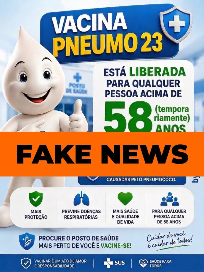 Cascavel desmente fake news sobre vacinação contra Pneumo 23 em grupos de WhatsApp
