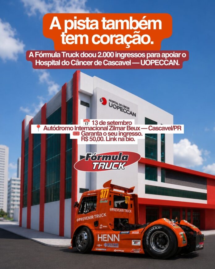 Fórmula Truck vende 2 mil ingressos em Cascavel para arrecadar fundos à Uopeccan