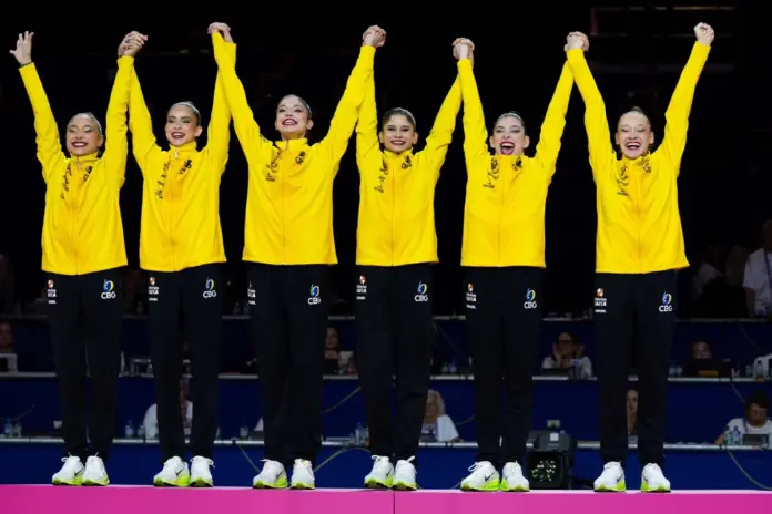 Brasil conquista 2º ouro mundial em ginástica rítmica com série mista