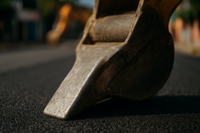 Umuarama pavimenta rua no parque industrial e prepara obra de 10 km