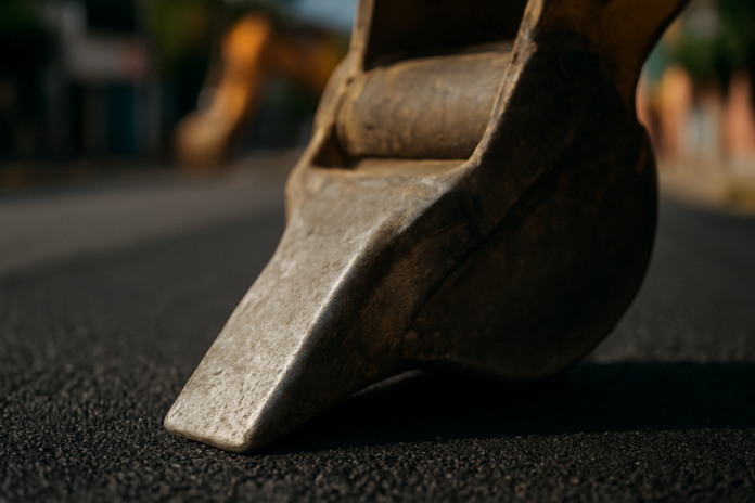 Umuarama pavimenta rua no parque industrial e prepara obra de 10 km