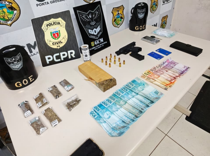 Operação prende dois por tráfico e apreende pistola na Ronda