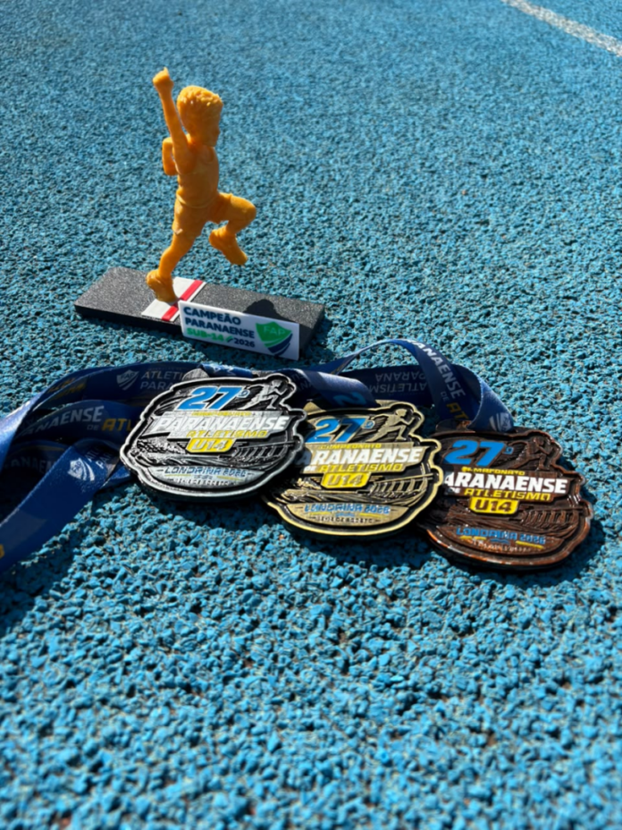 Cascavel é vice-campeã paranaense no atletismo Sub-14 masculino