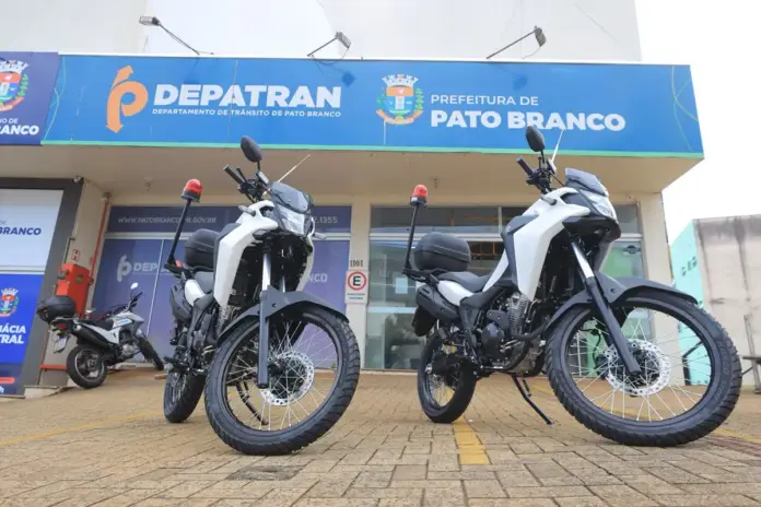 Depatran recebe 2 motos novas para agilizar fiscalização no trânsito