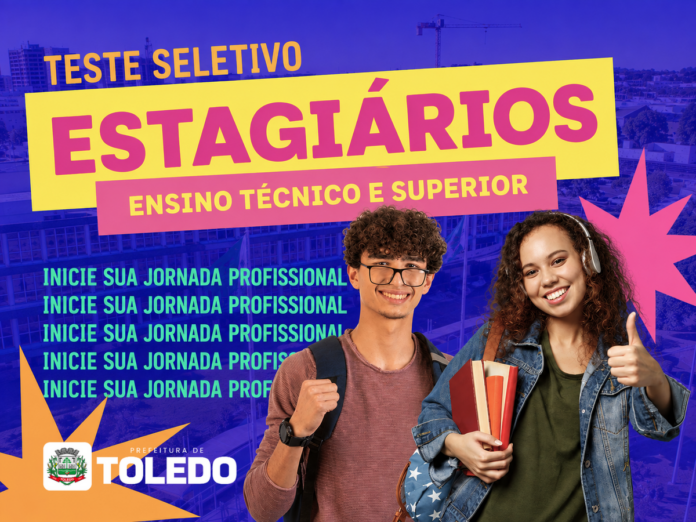 Prefeitura abre 46 vagas de estágio técnico e superior com bolsa até R$ 1.458