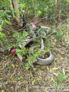Motocicleta roubada é encontrada em mata de Cornélio Procópio