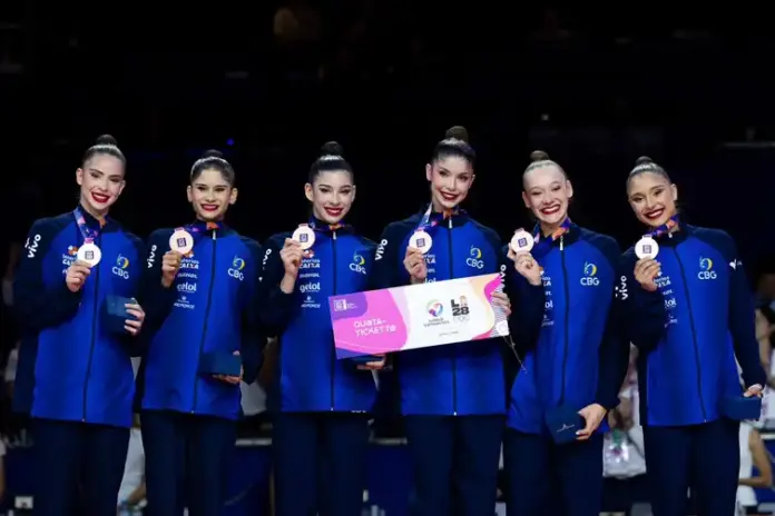 Ginástica rítmica do Brasil garante vaga para Los Angeles 2028