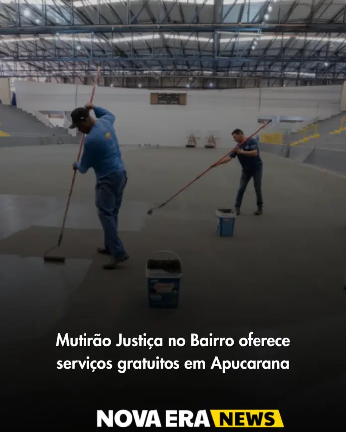 Mutirão Justiça no Bairro oferece serviços gratuitos em Apucarana