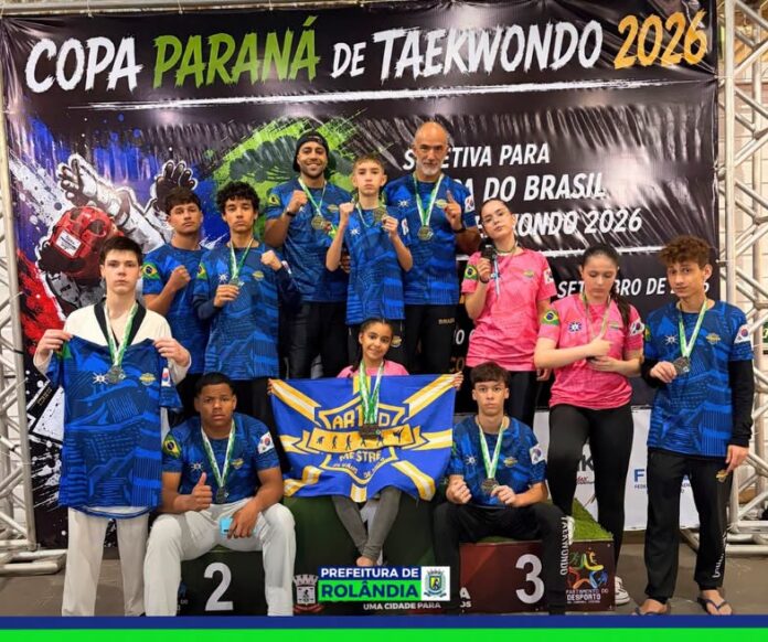Taekwondo de Rolândia conquista 12 medalhas na Copa Paraná e garante 6 vagas para o Brasil