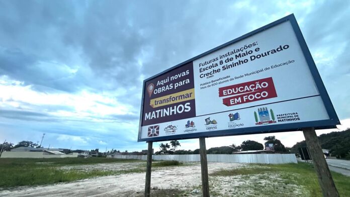 Matinhos constrói primeira escola em tempo integral; obra custa R$ 14 milhões