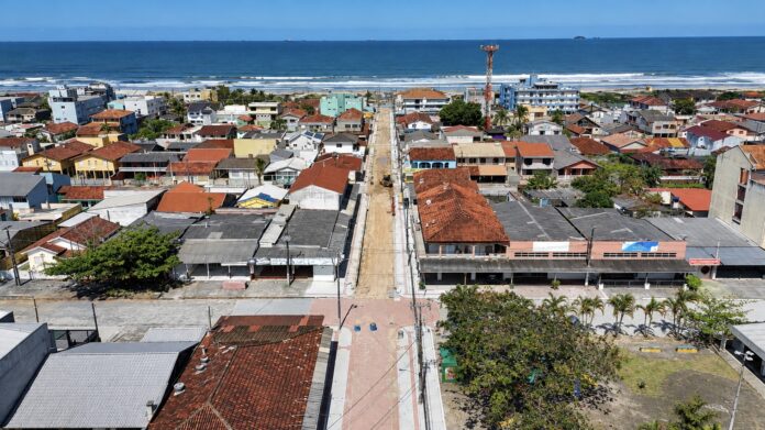 Avenida São Luís em Pontal do Paraná chega a 60% de execução das obras
