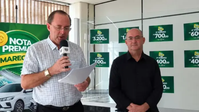 Sorteio da Nota Premiada de Marechal distribui R$ 8,2 mil em setembro