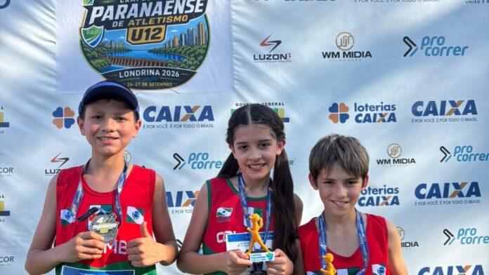 Colombo conquista três ouros no Campeonato Paranaense Sub-12 de Atletismo