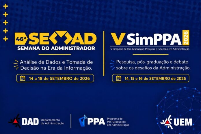 UEM reúne pesquisa e debate em simpósio de Administração de 14 a 16 de setembro