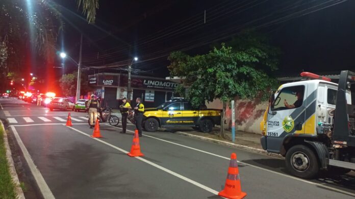 Maringá aplica 68 multas em operação integrada de trânsito entre 3 e 5