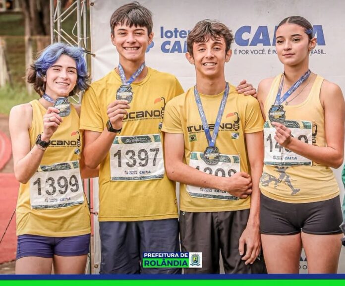 Atletas de Rolândia conquistam ouro no revezamento do campeonato paranaense U16