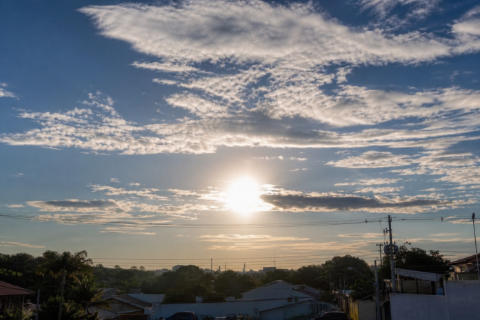 Apucarana tem quarta-feira de sol, temperatura máxima chega a 23°C