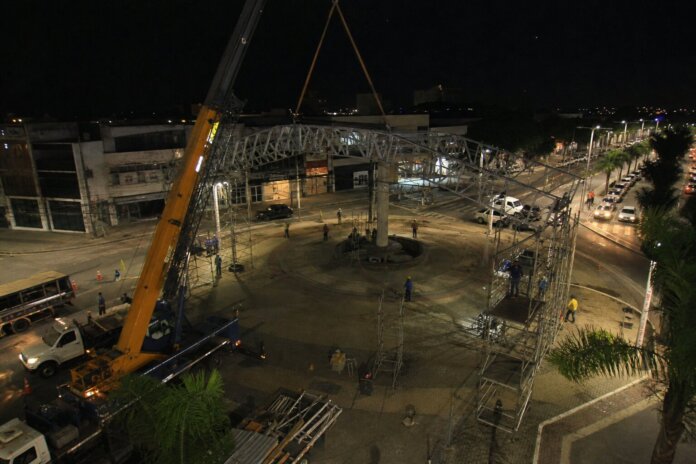 Estação-tubo da Eufrásio Correia volta a ser montada, estrutura de 44 toneladas chega nesta semana