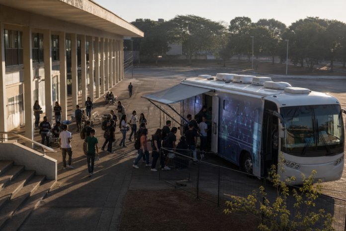 Londrina testa primeiro laboratório móvel de tecnologia e inovação para escolas