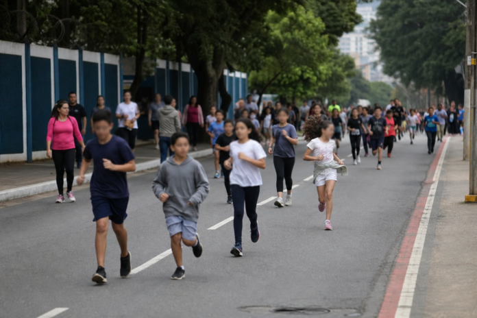 5C Centro Cultural faz corrida e caminhada em Paranaguá com 100 crianças