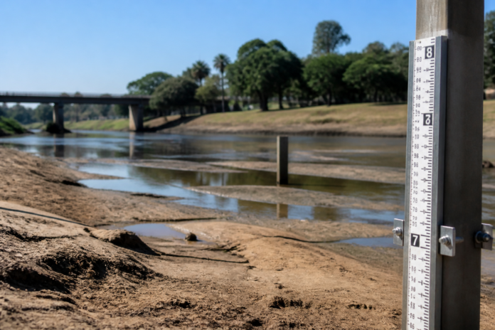 Rio Iapó recua para 6,91 metros em Castro, mas risco de novas chuvas mantém alerta